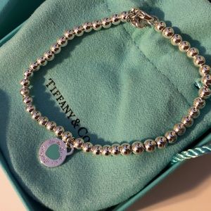Tiffany & Co Round Heart Bead Bracelet